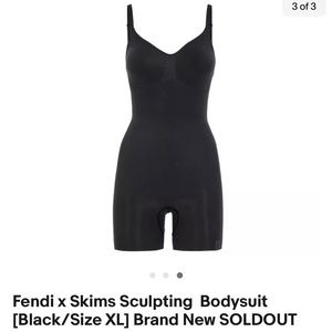 Fendi xSkims Sculpting Thigh Bodysuit